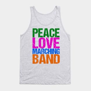 Peace Love Marching Band Tank Top